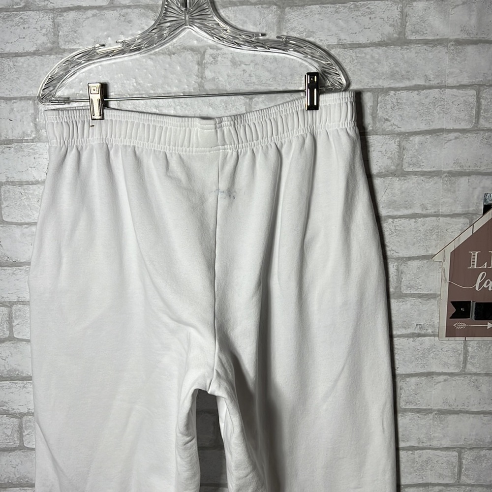 Pink Victoria’s Secret white spellout sweatpants size large - Picture 8 of 10